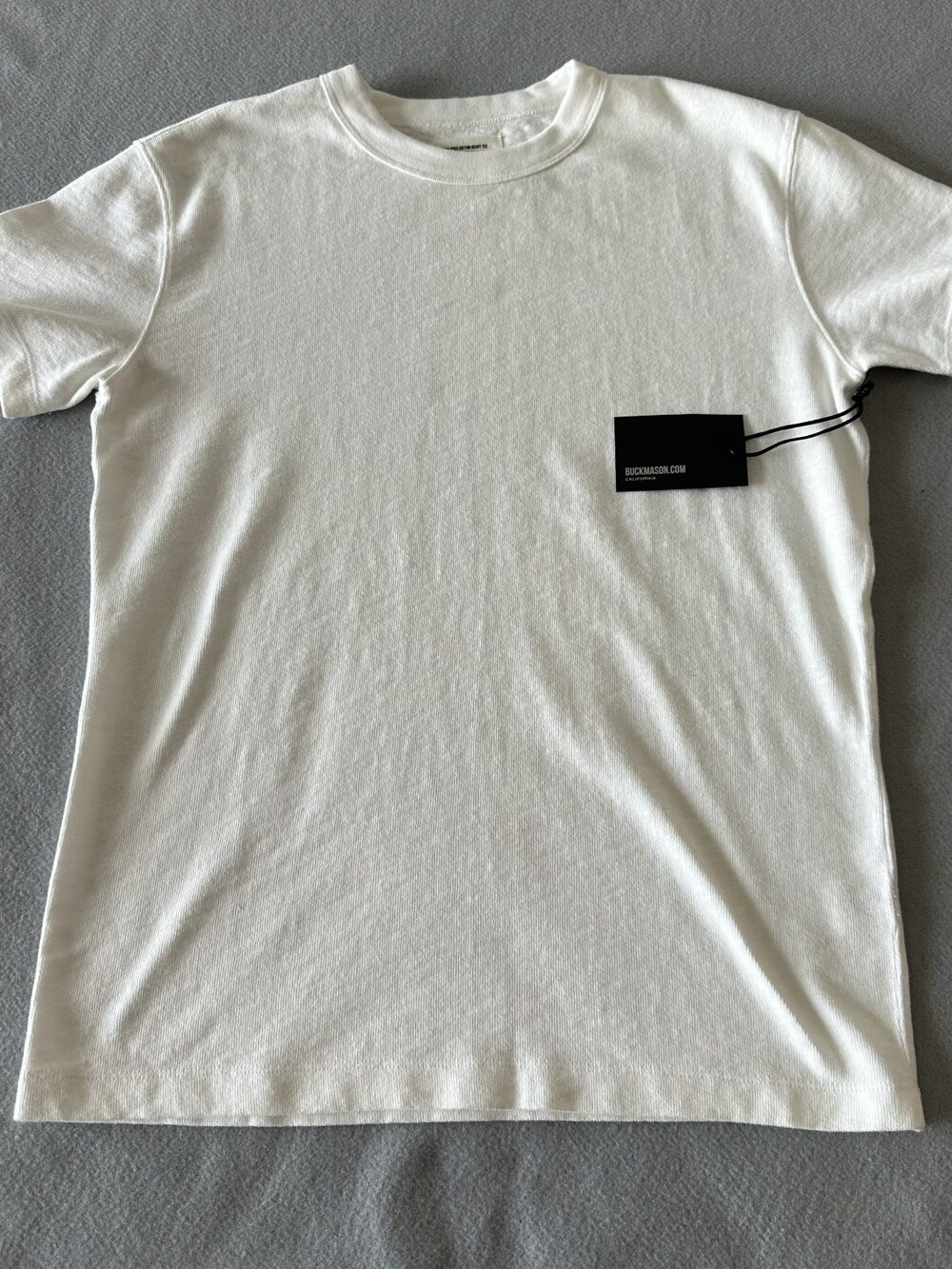 Buck Mason Men's White Field-Spec Heavy Tee Sz XS NWI MSRP 55 [CB33]